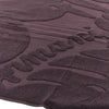 jacquard foliage motif beach towel