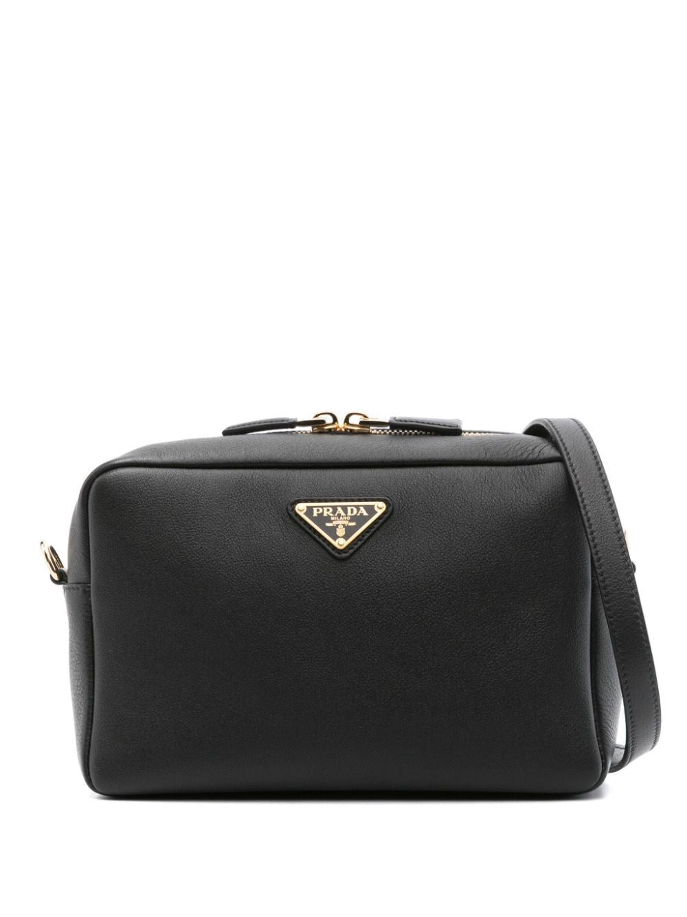 Prada Zipped Leather Crossbody Bag