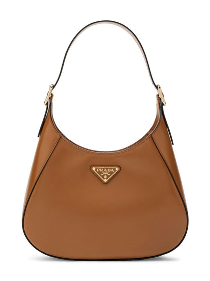 Prada Leather Shoulder Hobo Bag