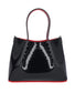 CHRISTIAN LOUBOUTIN Cabarock Mini Snakeskin Embossed Leather Tote