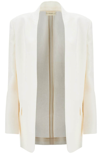 The Row Harvy Open Linen Blazer 