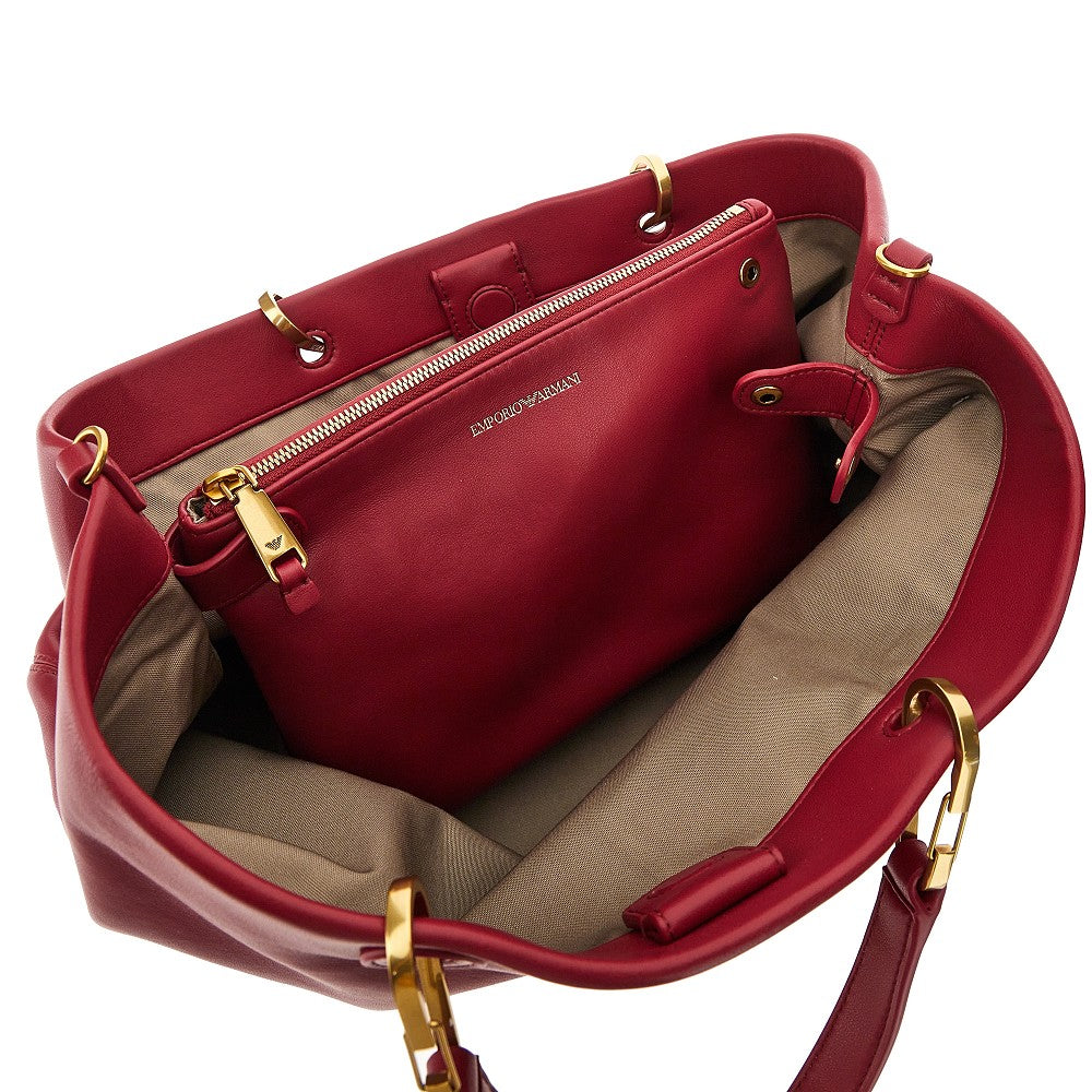 EMPORIO ARMANI OS nappa leather medium myea bag