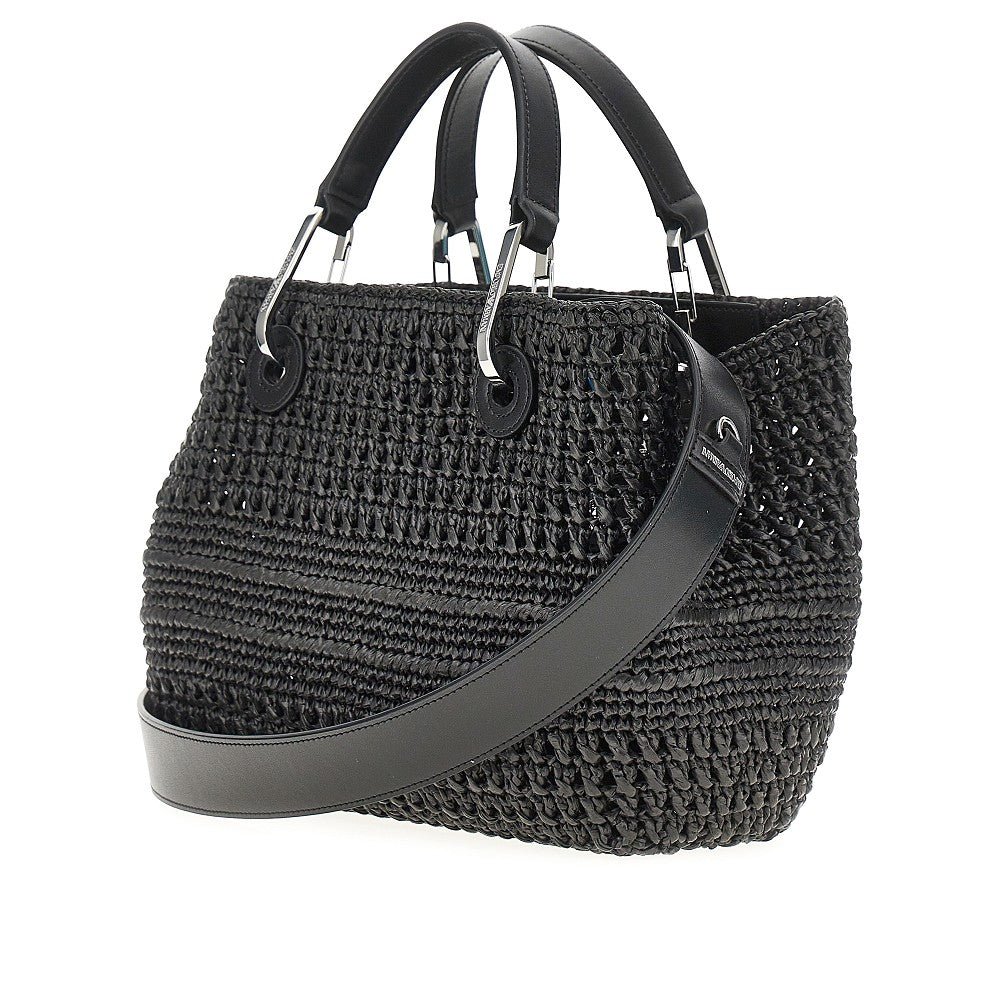 woven raffia small myea bag