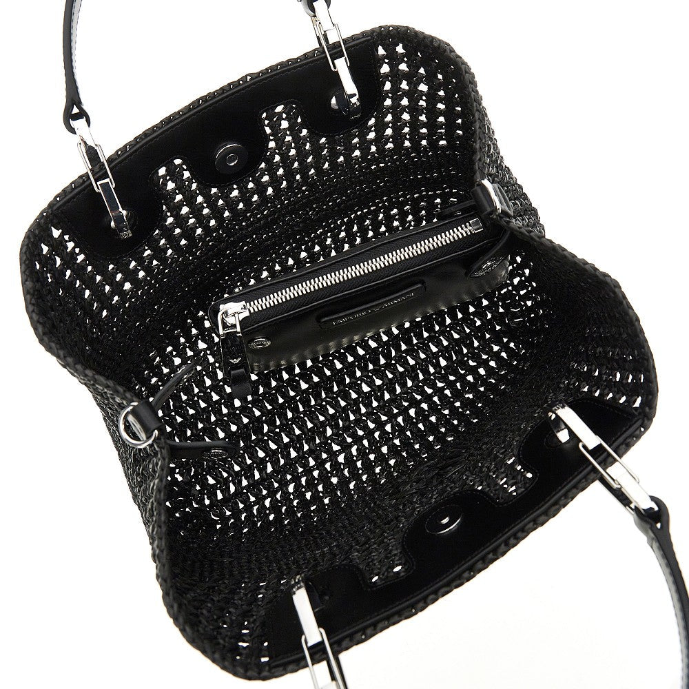 woven raffia small myea bag