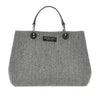 wool-blend medium shopping bag
