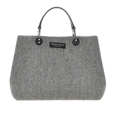 wool-blend medium shopping bag