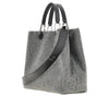 wool-blend medium shopping bag