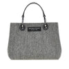 wool-blend small shopping bag