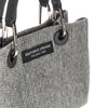 wool-blend small shopping bag