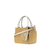 synthetic raffia medium shopping bag