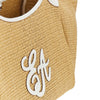 synthetic raffia medium shopping bag
