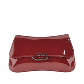 EMPORIO ARMANI OS patent faux leather clutch