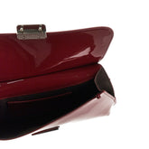 EMPORIO ARMANI OS patent faux leather clutch