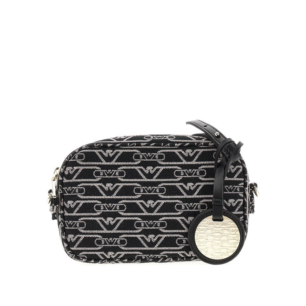 EMPORIO ARMANI OS canvas camera bag with logo motif