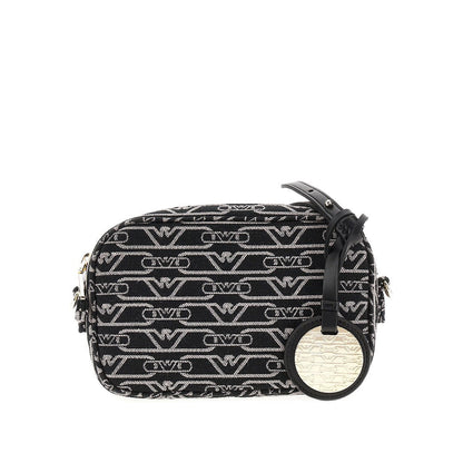 EMPORIO ARMANI OS canvas camera bag with logo motif