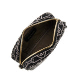 EMPORIO ARMANI OS canvas camera bag with logo motif