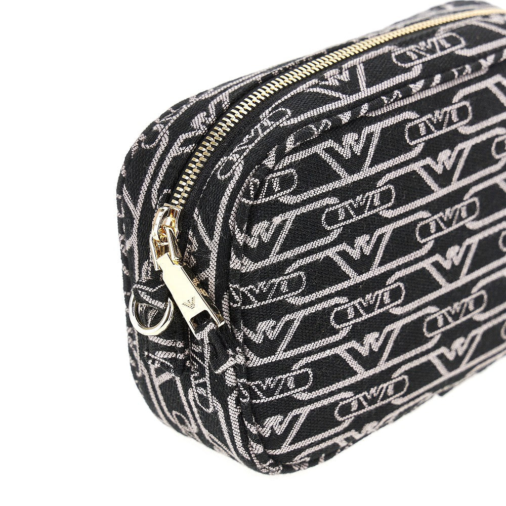EMPORIO ARMANI OS canvas camera bag with logo motif
