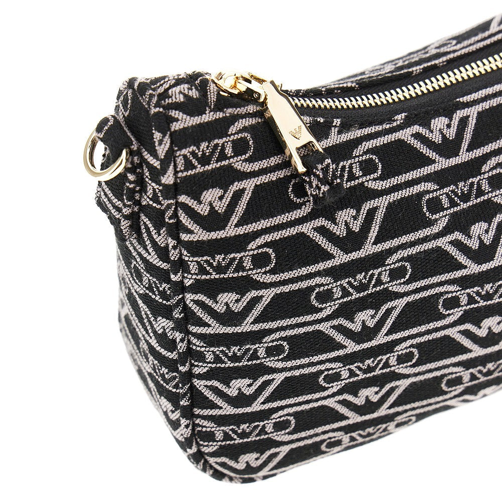 EMPORIO ARMANI OS canvas bag with jacquard logo