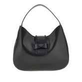 EMPORIO ARMANI OS leather large hobo bag