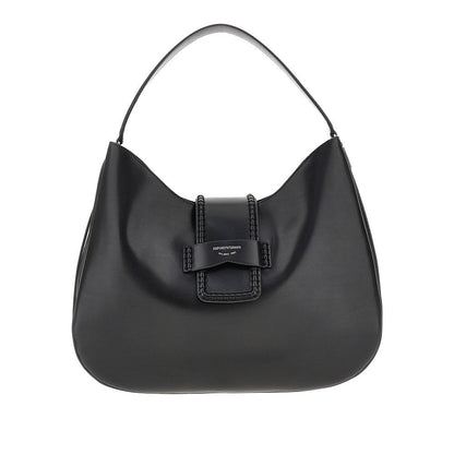 EMPORIO ARMANI OS leather large hobo bag