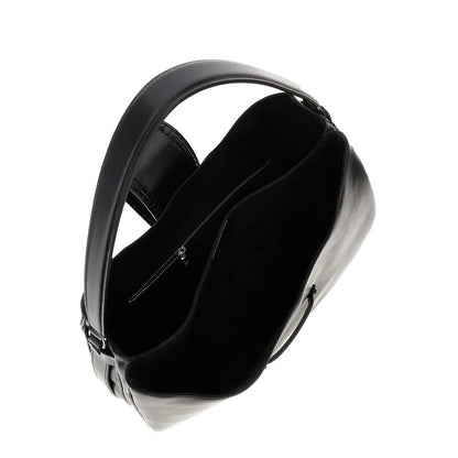 EMPORIO ARMANI OS leather large hobo bag