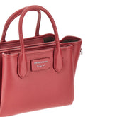 EMPORIO ARMANI OS faux grained leather small shopping bag