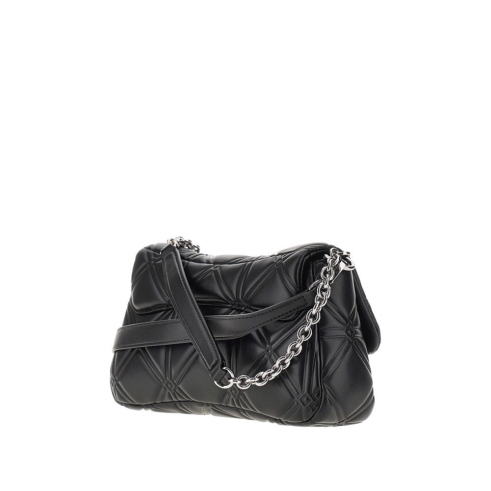 EMPORIO ARMANI OS faux nappa leather medium crossbody bag