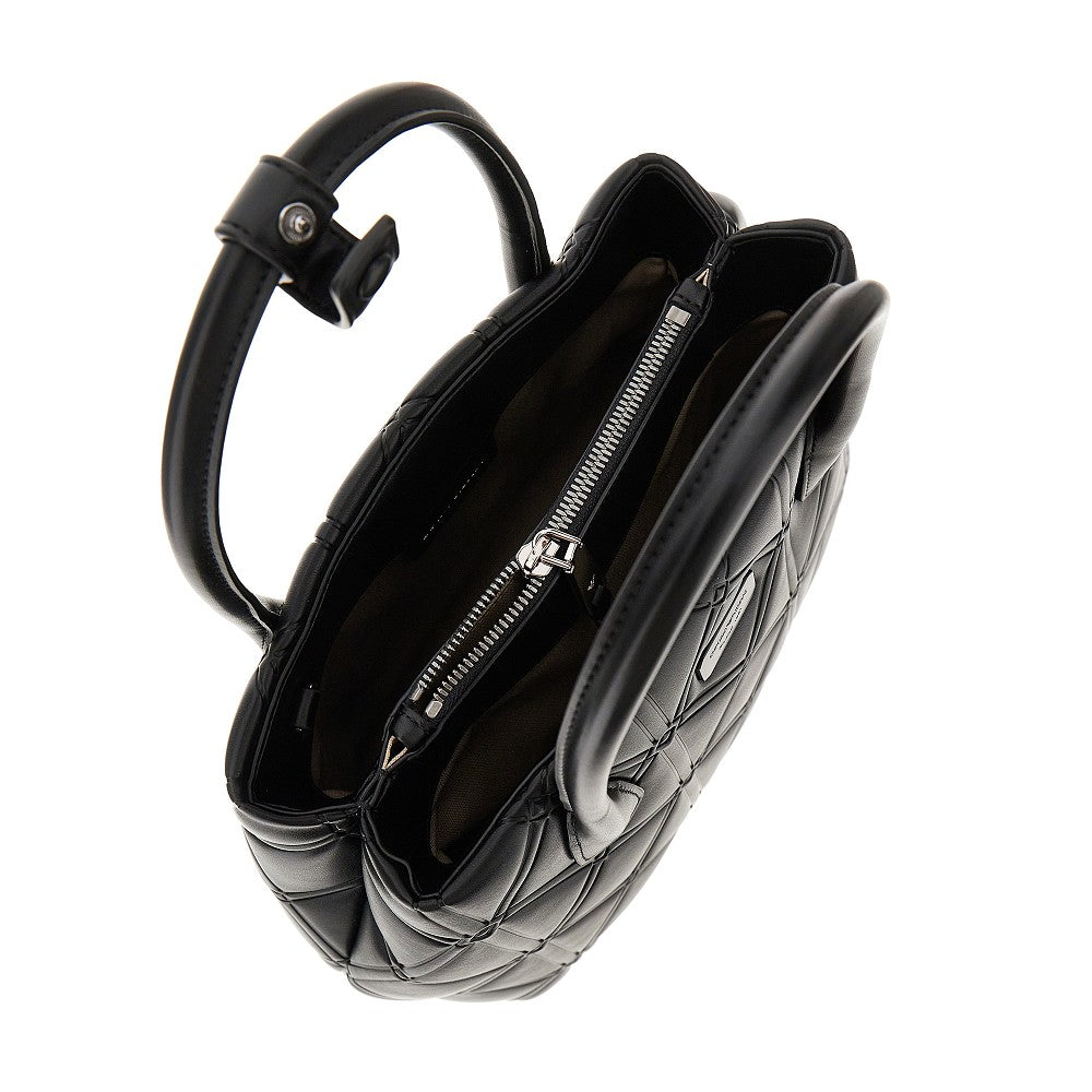 EMPORIO ARMANI OS faux nappa leather medium shopping bag