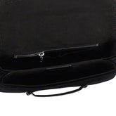EMPORIO ARMANI OS velvet and patent leather shoulder bag