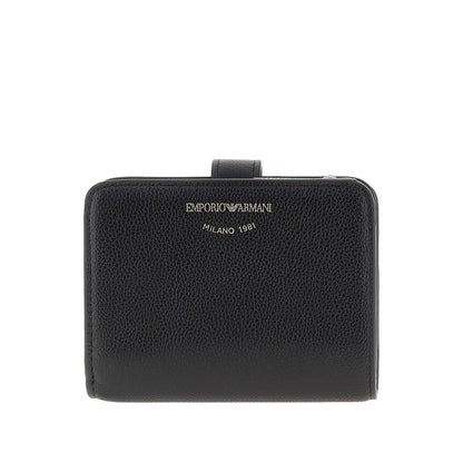 EMPORIO ARMANI OS grained leather bi-fold wallet