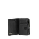 EMPORIO ARMANI OS grained leather bi-fold wallet