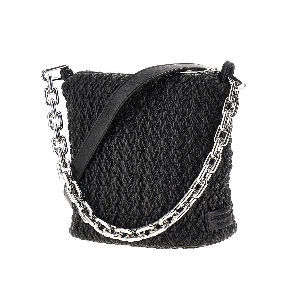 EMPORIO ARMANI OS faux leather small hobo bag