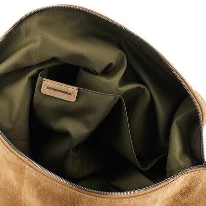 EMPORIO ARMANI OS suede leather xl hobo bag