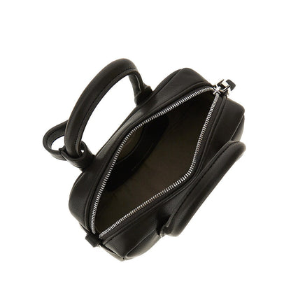 EMPORIO ARMANI OS nappa leather mini bowling bag