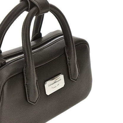EMPORIO ARMANI OS nappa leather mini bowling bag