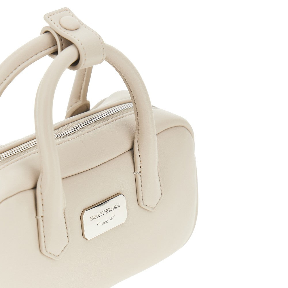 nappa leather mini bowling bag