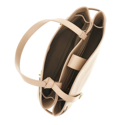 EMPORIO ARMANI OS leather shopping bag