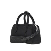 EMPORIO ARMANI OS embossed nylon mini bowling bag