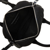 EMPORIO ARMANI OS embossed nylon mini bowling bag