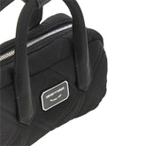 EMPORIO ARMANI OS embossed nylon mini bowling bag