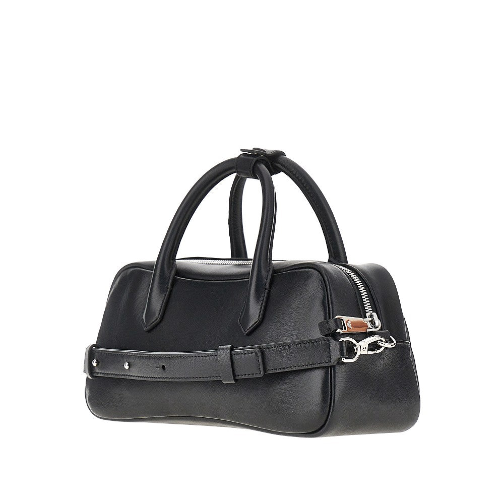 nappa leather medium bowling bag