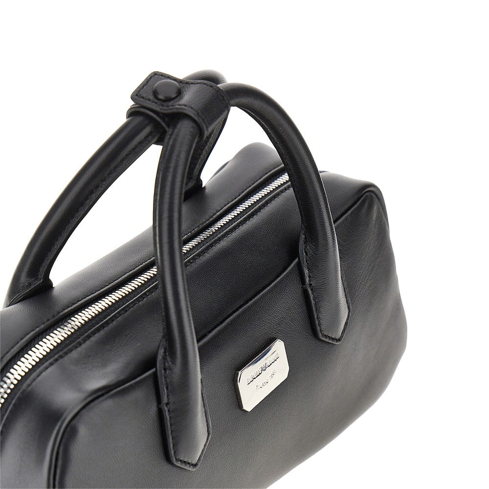 nappa leather medium bowling bag