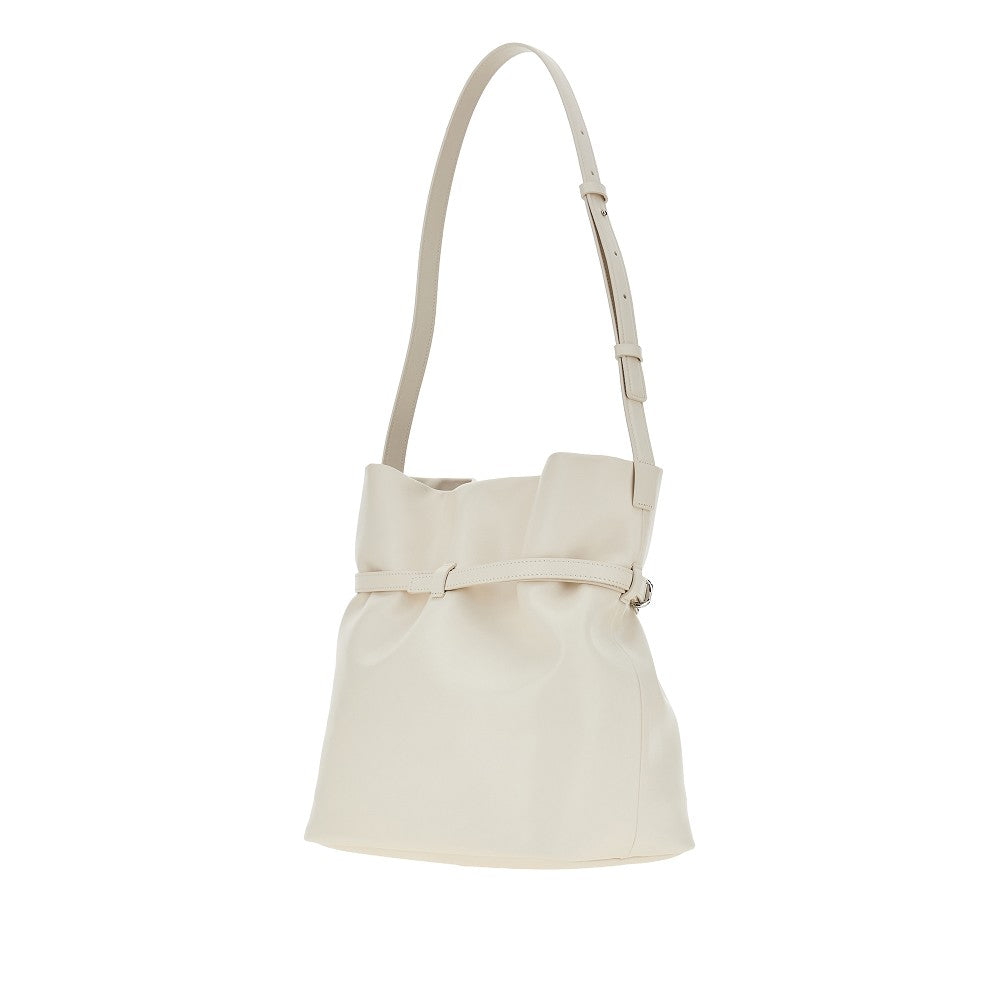 EMPORIO ARMANI OS leather medium bucket bag
