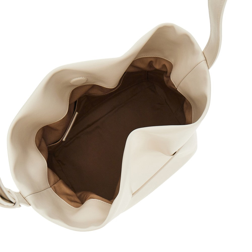 EMPORIO ARMANI OS leather medium bucket bag