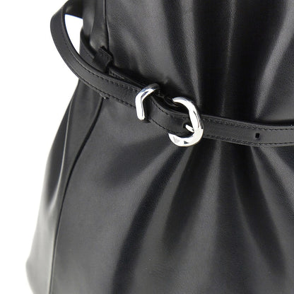 EMPORIO ARMANI OS leather medium bucket bag