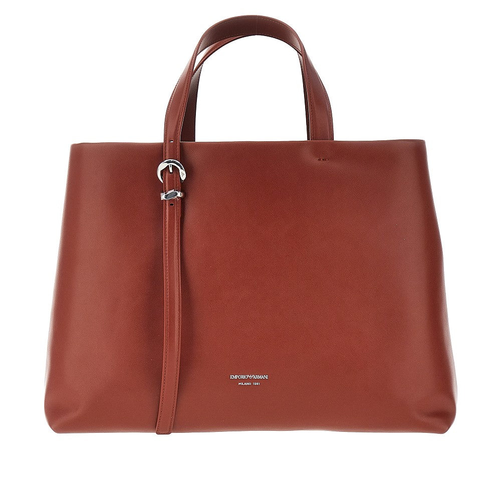 leather shopping bag