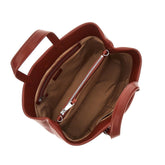 EMPORIO ARMANI OS leather shopping bag