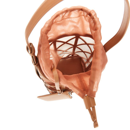 EMPORIO ARMANI OS faux leather and mesh bucket bag