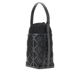 EMPORIO ARMANI OS faux leather and mesh bucket bag