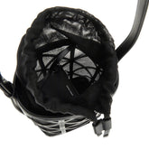 EMPORIO ARMANI OS faux leather and mesh bucket bag